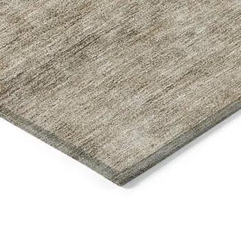 10' X 14' Brown Taupe And Beige Abstract Washable Indoor Outdoor Area Rug
