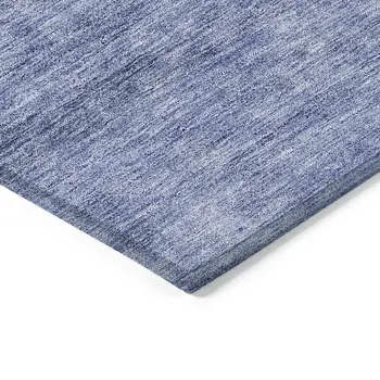 9' X 12' Navy Blue And Sky Blue Abstract Washable Indoor Outdoor Area Rug