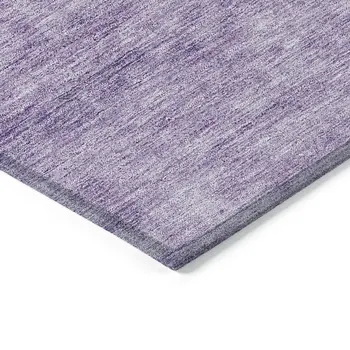 8' Purple Eggplant And Lavender Round Abstract Washable Indoor Outdoor Area Rug