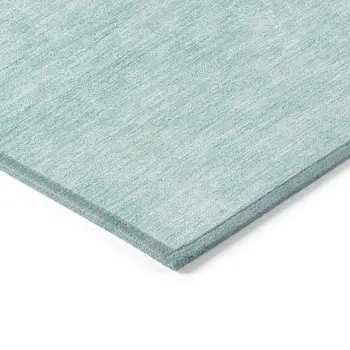 5' X 8' Teal Blue Aqua And Mint Green Abstract Washable Indoor Outdoor Area Rug