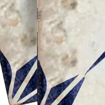 6" x 6" Blue Vinyl Arabesque Peel And Stick Removable Tiles
