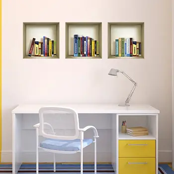 Set of Three Tina Niche 3D Square Peel and Stick Wall Decals