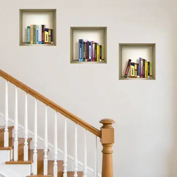 Set of Three Tina Niche 3D Square Peel and Stick Wall Decals