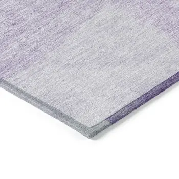 5' X 8' Purple And Lavender Geometric Washable Indoor Outdoor Area Rug