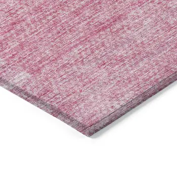 10' X 14' Pink And Blush Striped Washable Indoor Outdoor Area Rug