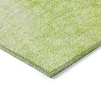 5' X 8' Artichoke Green And Lime Green Nautical Washable Indoor Outdoor Area Rug
