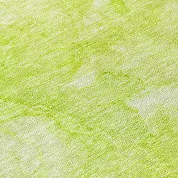 8' Artichoke Green And Lime Green Round Nautical Washable Indoor Outdoor Area Rug