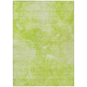 10' X 14' Artichoke Green And Lime Green Nautical Washable Indoor Outdoor Area Rug