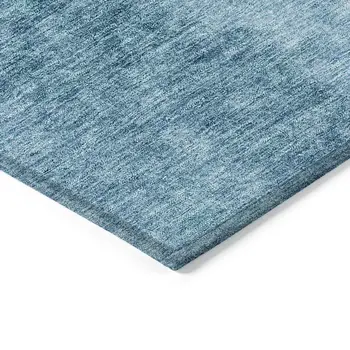 5' X 8' Teal Blue Aqua And Blue Ombre Washable Indoor Outdoor Area Rug