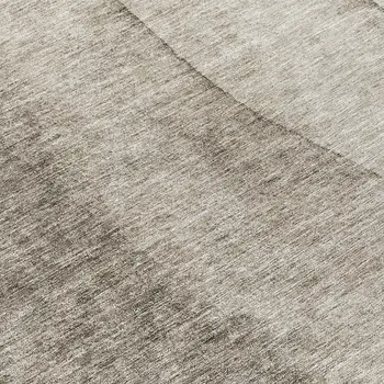 8' Taupe Brown And Ivory Round Ombre Washable Indoor Outdoor Area Rug