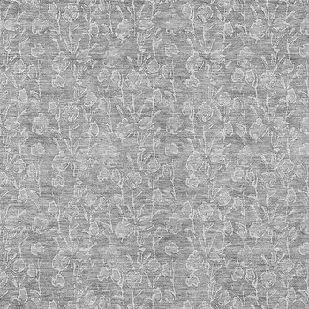 5' X 8' Silver And Ivory Floral Washable Indoor Outdoor Area Rug