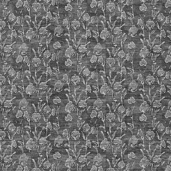 5' X 8' Gray Charcoal And Silver Floral Washable Indoor Outdoor Area Rug