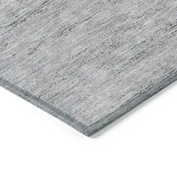 3' X 5' Taupe Beige And Blue Geometric Washable Indoor Outdoor Area Rug