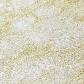 9' X 12' Beige Taupe And Artichoke Green Abstract Washable Indoor Outdoor Area Rug