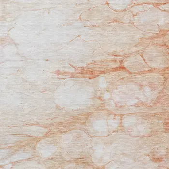 10' X 14' Copper Beige And Silver Abstract Washable Indoor Outdoor Area Rug