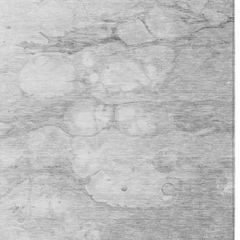 5' X 8' Silver Gray And Ivory Abstract Washable Indoor Outdoor Area Rug