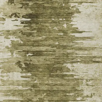 8' X 10' Brown Taupe And Beige Abstract Washable Indoor Outdoor Area Rug