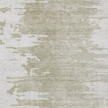 9' X 12' Taupe Beige And Tan Abstract Washable Indoor Outdoor Area Rug