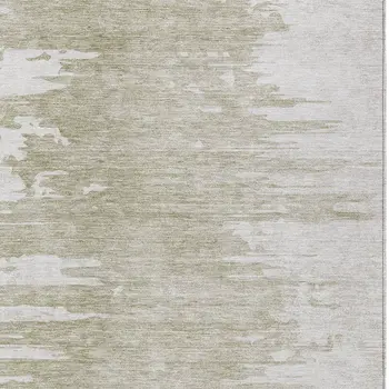 10' X 14' Taupe Beige And Tan Abstract Washable Indoor Outdoor Area Rug