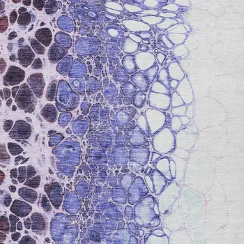 5' X 8' Purple Lilac And Eggplant Abstract Washable Indoor Outdoor Area Rug