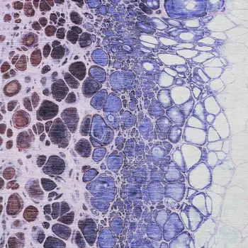 9' X 12' Purple Lilac And Eggplant Abstract Washable Indoor Outdoor Area Rug