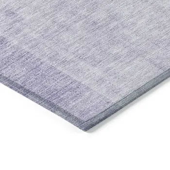 5' X 8' Lavender And Purple Geometric Washable Indoor Outdoor Area Rug