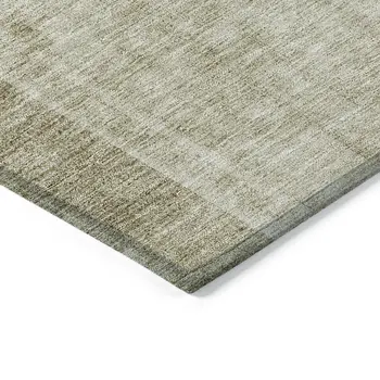9' X 12' Taupe Beige And Tan Geometric Washable Indoor Outdoor Area Rug