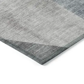 9' X 12' Taupe Beige And Gray Abstract Washable Indoor Outdoor Area Rug