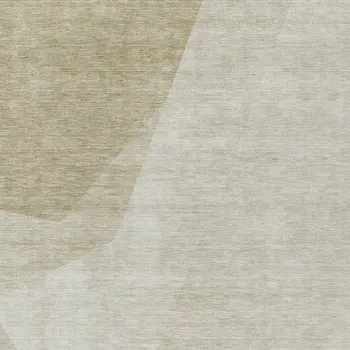 3' X 5' Beige Khaki And Taupe Abstract Washable Indoor Outdoor Area Rug