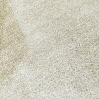 8' Beige Khaki And Taupe Round Abstract Washable Indoor Outdoor Area Rug
