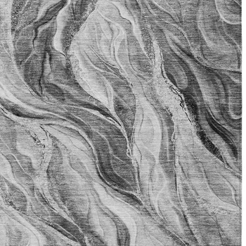 8' X 10' Gray Charcoal And Ivory Abstract Washable Indoor Outdoor Area Rug