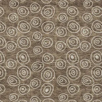 5' X 8' Brown Taupe And Beige Geometric Washable Indoor Outdoor Area Rug