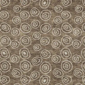 9' X 12' Brown Taupe And Beige Geometric Washable Indoor Outdoor Area Rug
