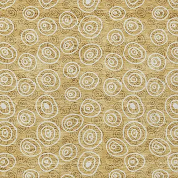 10' X 14' Gold Beige And Ivory Geometric Washable Indoor Outdoor Area Rug