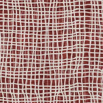 9' X 12' Burgundy And Ivory Striped Washable Indoor Outdoor Area Rug