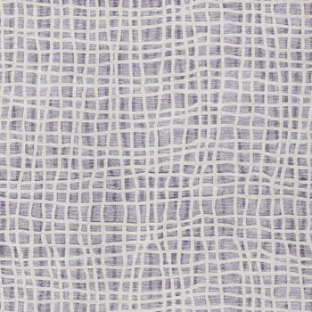 5' X 8' Lilac Purple And Ivory Striped Washable Indoor Outdoor Area Rug