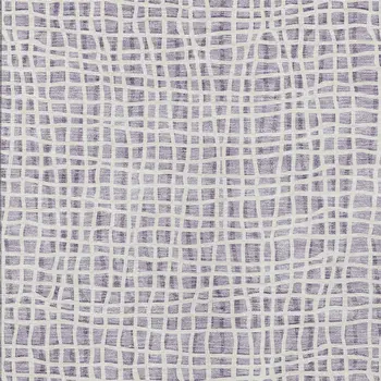 8' X 10' Lilac Purple And Ivory Striped Washable Indoor Outdoor Area Rug