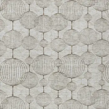 10' X 14' Beige And Brown Geometric Washable Indoor Outdoor Area Rug
