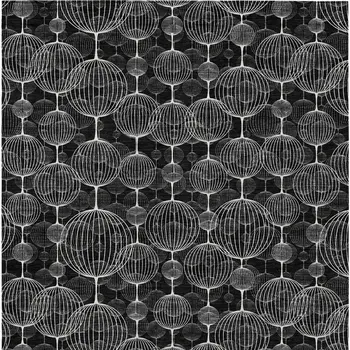 3' X 5' Black Charcoal And Ivory Geometric Washable Indoor Outdoor Area Rug