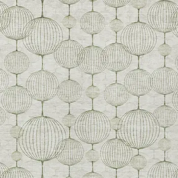 5' X 8' Green And Beige Geometric Washable Indoor Outdoor Area Rug