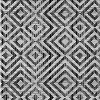 3' X 5' Black Gray And Silver Geometric Washable Indoor Outdoor Area Rug