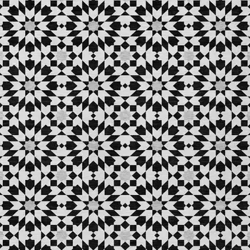 3' X 5' Black Gray And Silver Floral Medallion Washable Indoor Outdoor Area Rug