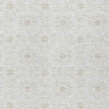 5' X 8' Ivory Beige And Taupe Floral Medallion Washable Indoor Outdoor Area Rug