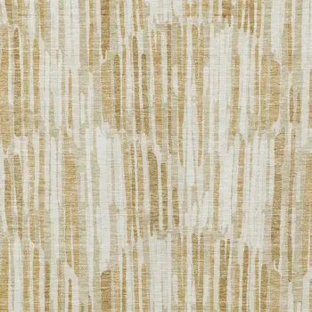 10' X 14' Gold Beige And Ivory Abstract Washable Indoor Outdoor Area Rug
