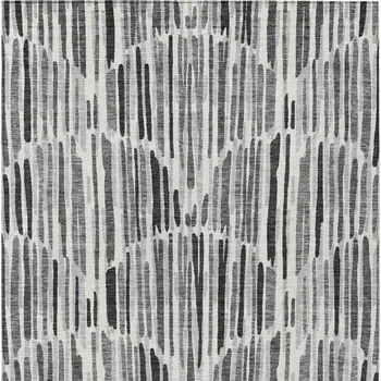 3' X 5' Gray Ivory And Charcoal Abstract Washable Indoor Outdoor Area Rug