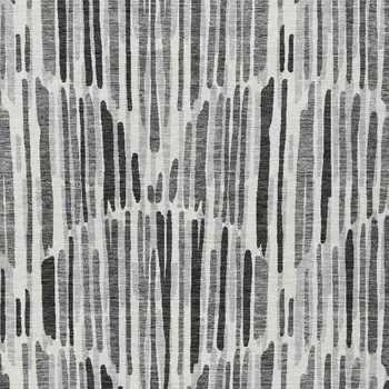3' X 5' Gray Ivory And Charcoal Abstract Washable Indoor Outdoor Area Rug