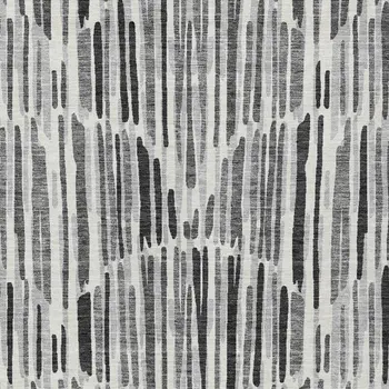 5' X 8' Gray Ivory And Charcoal Abstract Washable Indoor Outdoor Area Rug