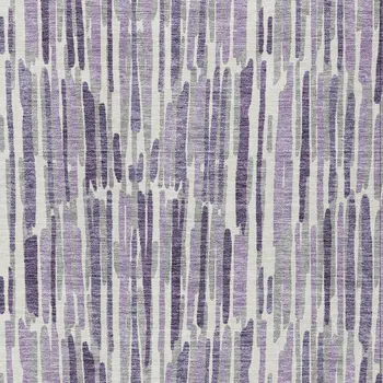 5' X 8' Purple Ivory And Lavender Abstract Washable Indoor Outdoor Area Rug