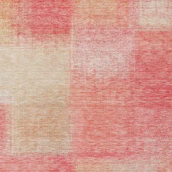 5' X 8' Blush Pink And Ivory Abstract Washable Indoor Outdoor Area Rug
