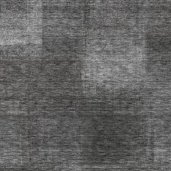 3' X 5' Gray Charcoal And Ivory Abstract Washable Indoor Outdoor Area Rug